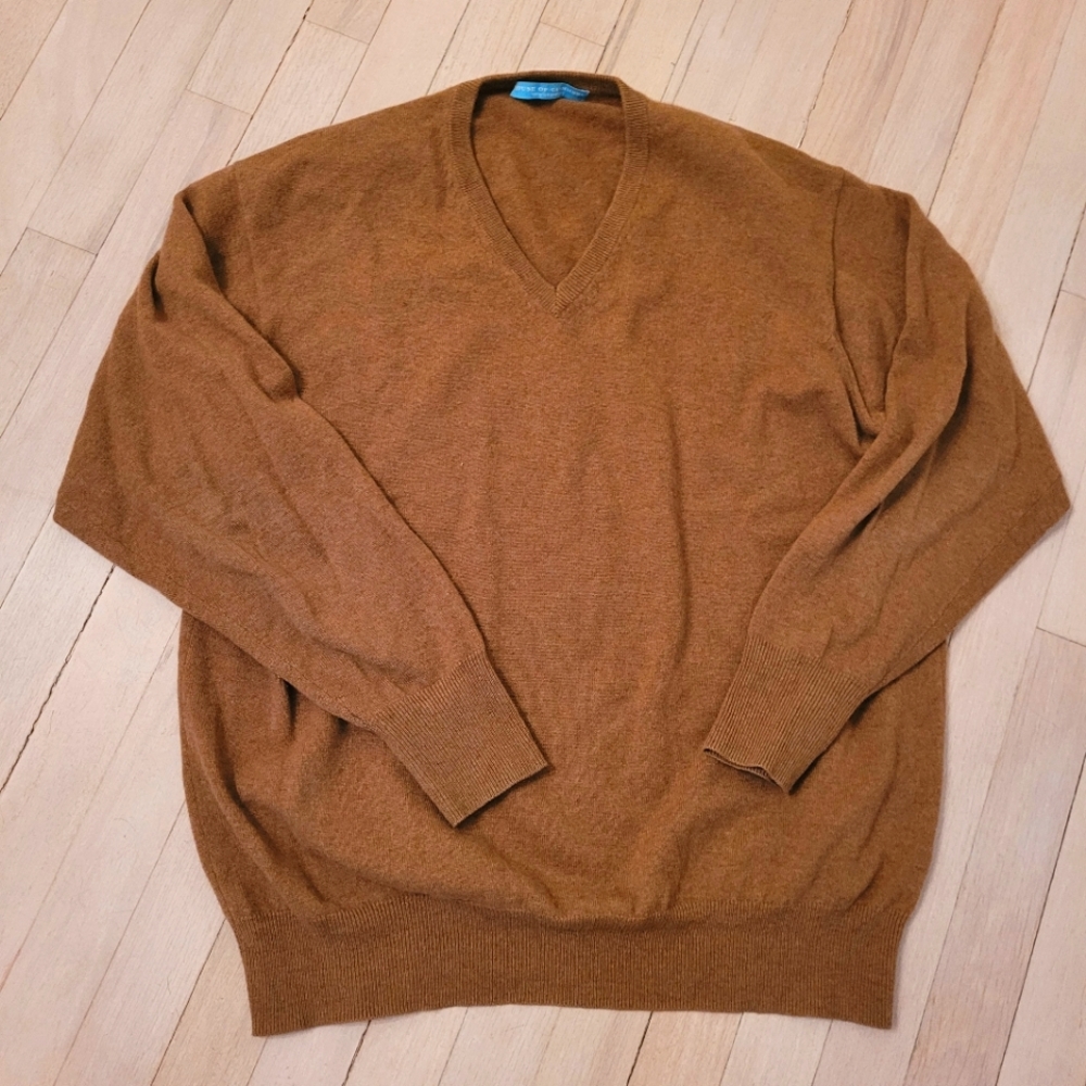 100% cashmere v-neck